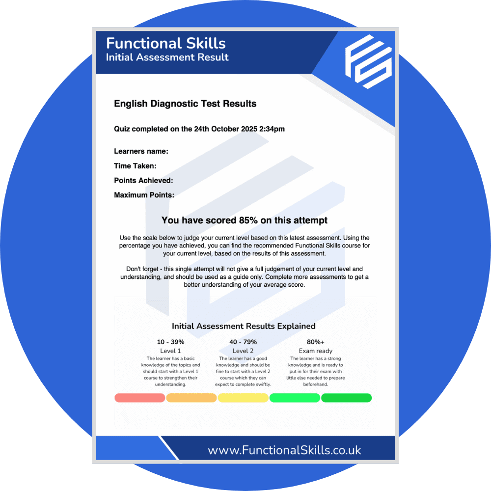 Initial Assessment Certificate